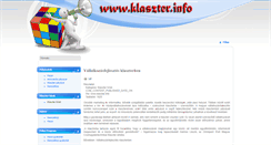 Desktop Screenshot of klaszter.info